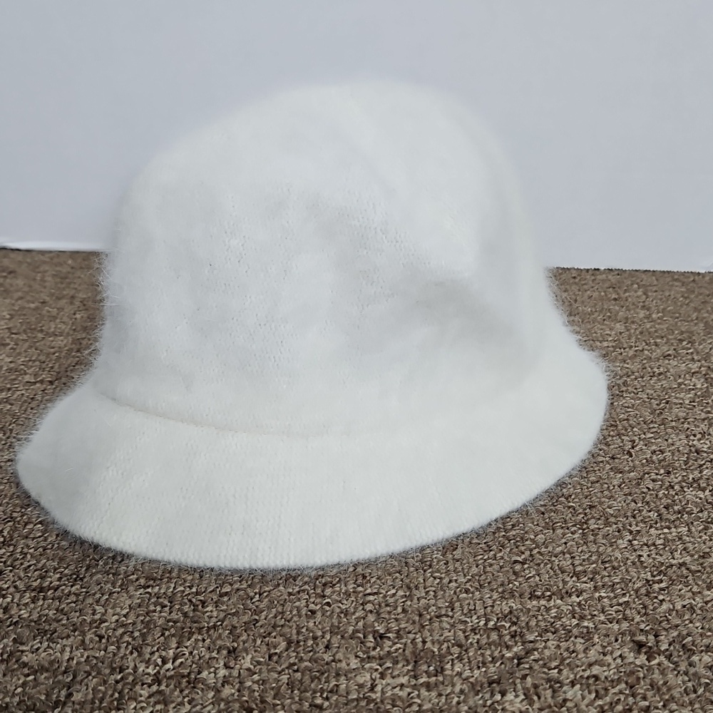 Vintage Betmar New York Angora Blend Bucket Hat Eggshell Vtg